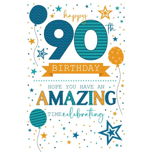 Picture of HAPPY 90TH BIRTHDAY CARD